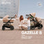 Cybex Gazelle S Single-to-Double Stroller - Taupe Frame / Chocolate Brown on Luna Baby Store Miami