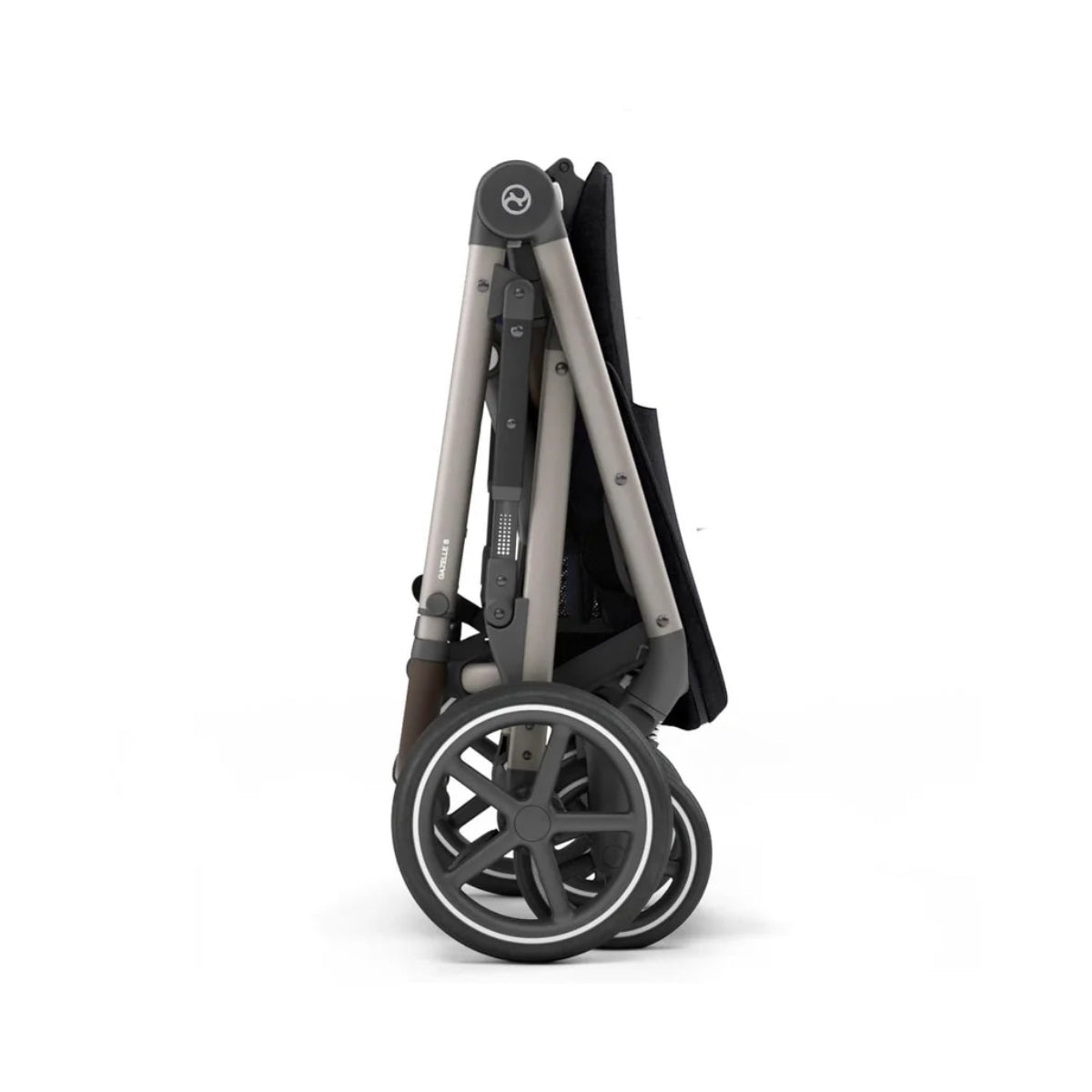 Cybex Gazelle S Single-to-Double Stroller - Taupe Frame / Moon Black on Luna Baby Store Miami