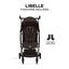 Cybex Libelle Ultra Compact Stroller - Taupe Frame/Chocolate Brown on Luna Baby Store Miami