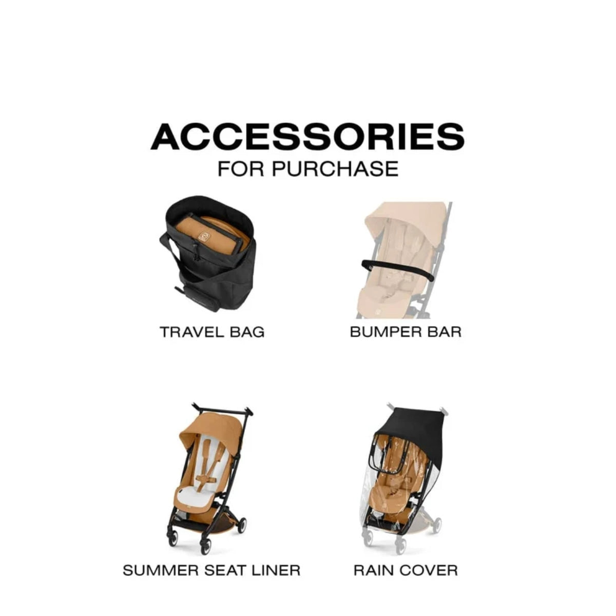 Cybex Libelle Ultra Compact Stroller - Taupe Frame/Chocolate Brown on Luna Baby Store Miami