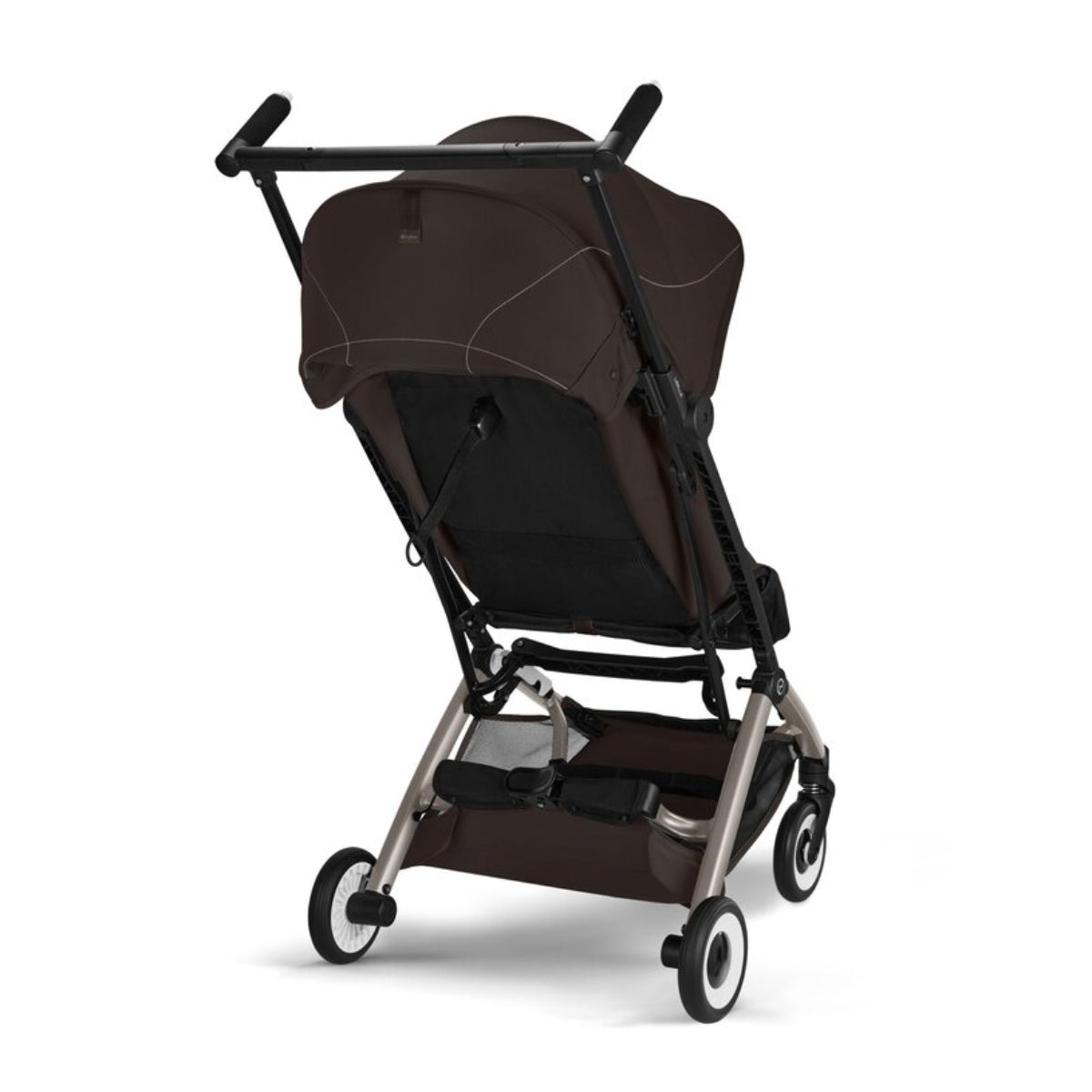 Cybex Libelle Ultra Compact Stroller - Taupe Frame/Chocolate Brown on Luna Baby Store Miami