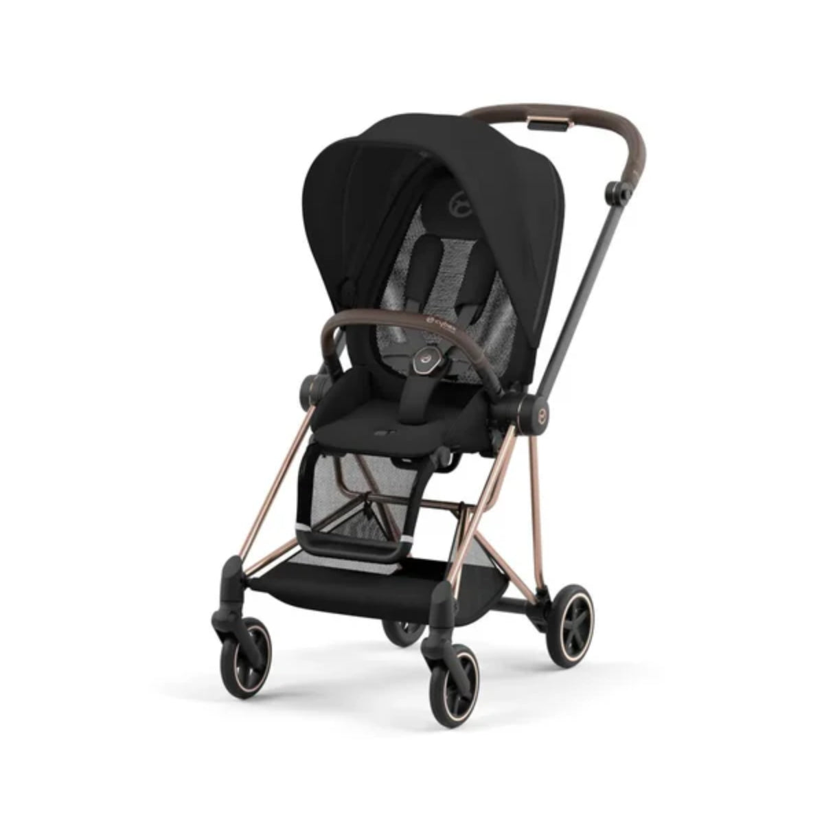 Cybex Mios 3 Stroller (One Box) - Rose Gold / Brown / Deep Black