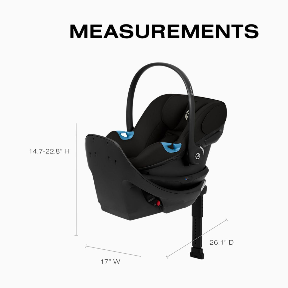 Cybex Aton G2 Swivel with Load Leg Base - Moon Black