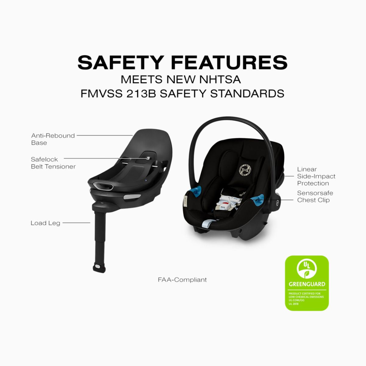 Cybex Aton G2 Swivel with Load Leg Base - Moon Black