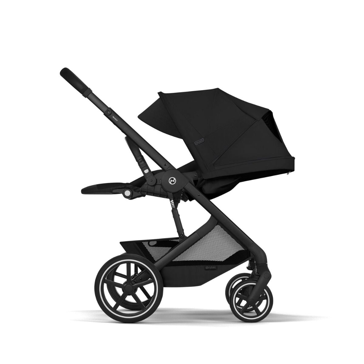 Carrinho De Bebê Cybex Balios S Lux Moon Black (Black Frame) - Comfort Focused Recline and Protection