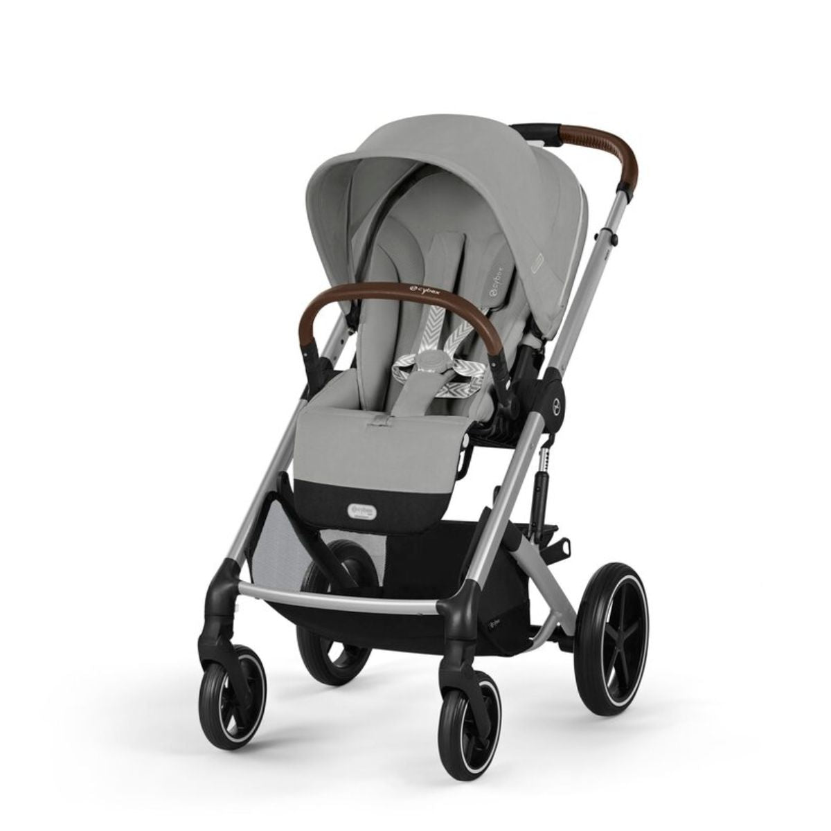 Cybex Balios S Lux Stroller - Silver Frame / Stone Grey on Luna Baby Store Miami