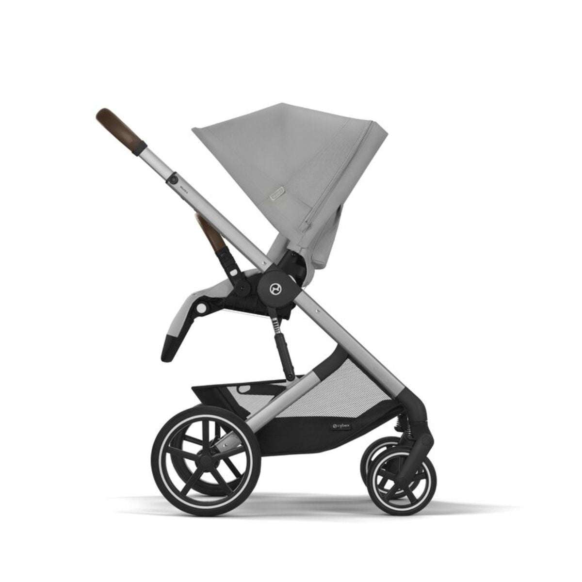 Cybex Balios S Lux Stroller - Silver Frame / Stone Grey on Luna Baby Store Miami