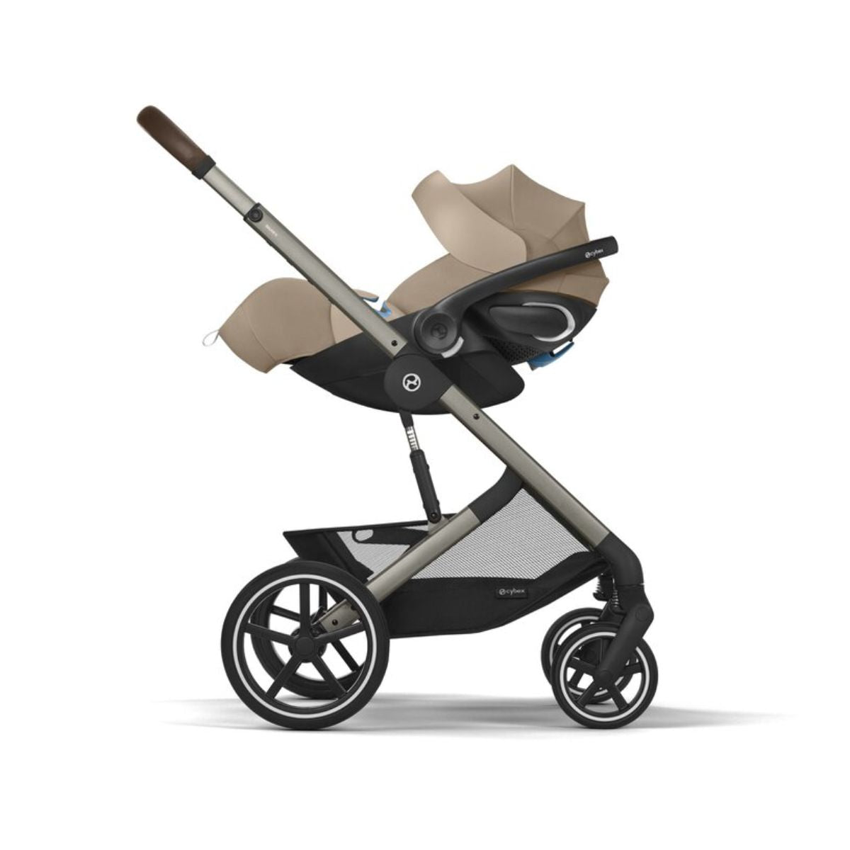 Cybex Balios S Lux Stroller - Taupe Frame / Almond Beige