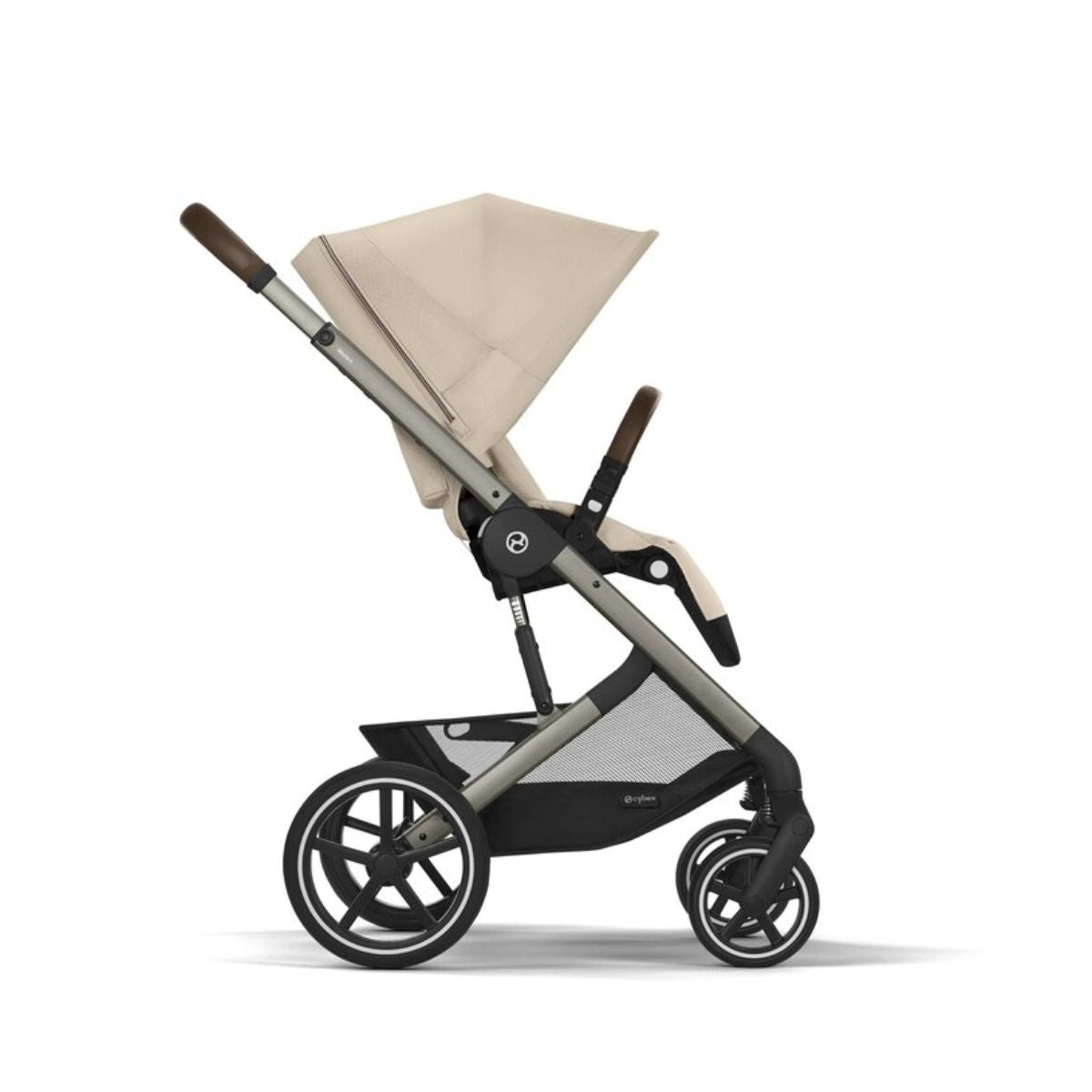 Cybex Balios S Lux Stroller - Taupe Frame / Almond Beige
