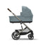 Cybex Balios S Lux Stroller - Taupe Frame / Stormy Blue on Luna Baby Store Miami