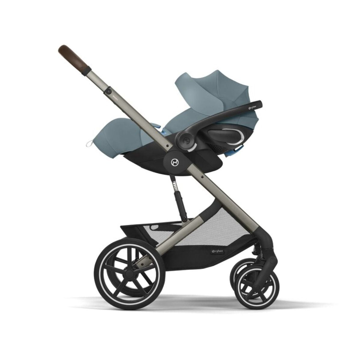 Cybex Balios S Lux Stroller - Taupe Frame / Stormy Blue