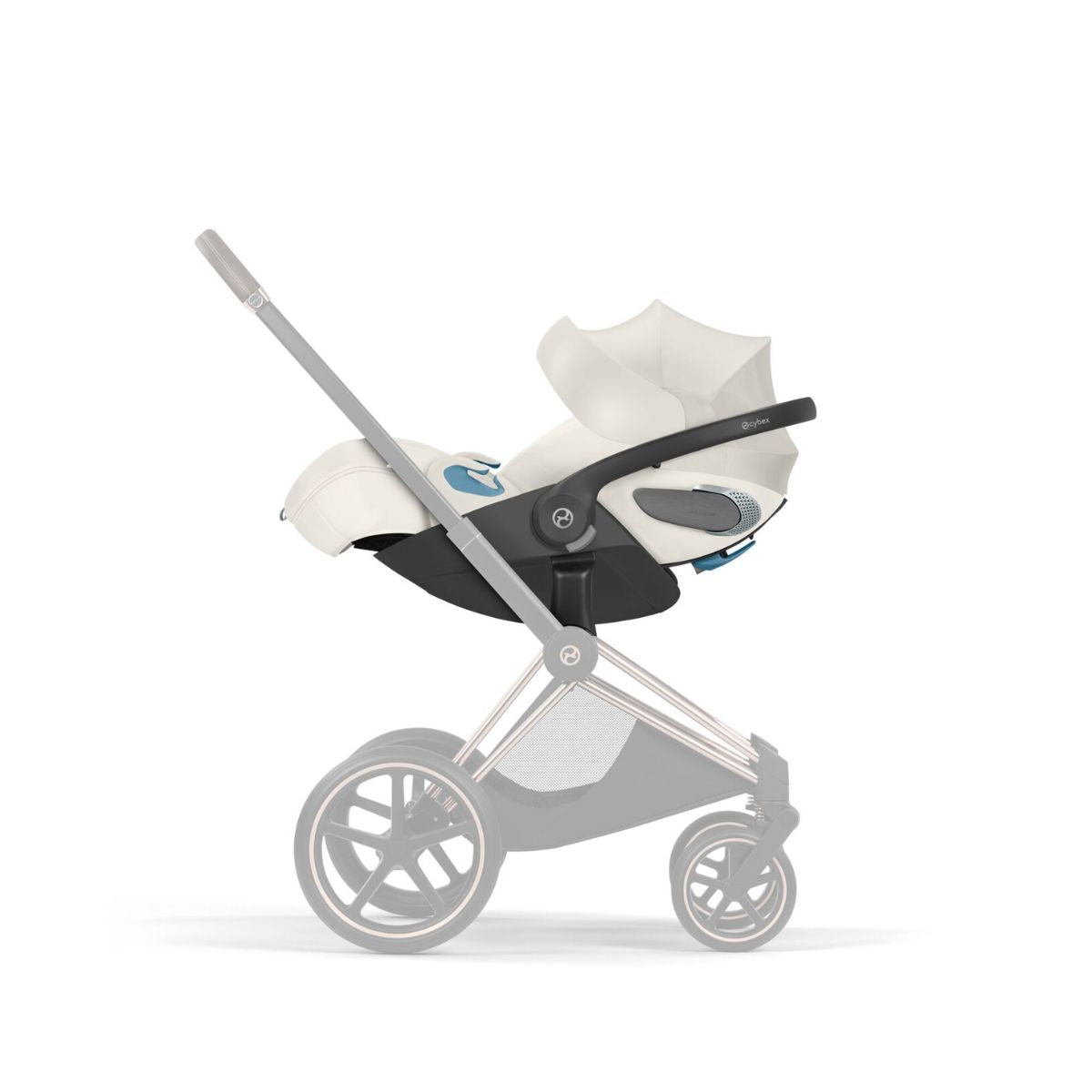 Cybex Cloud T Infant Car Seat w/ SensorSafe - Off White on Luna Baby Store Miami