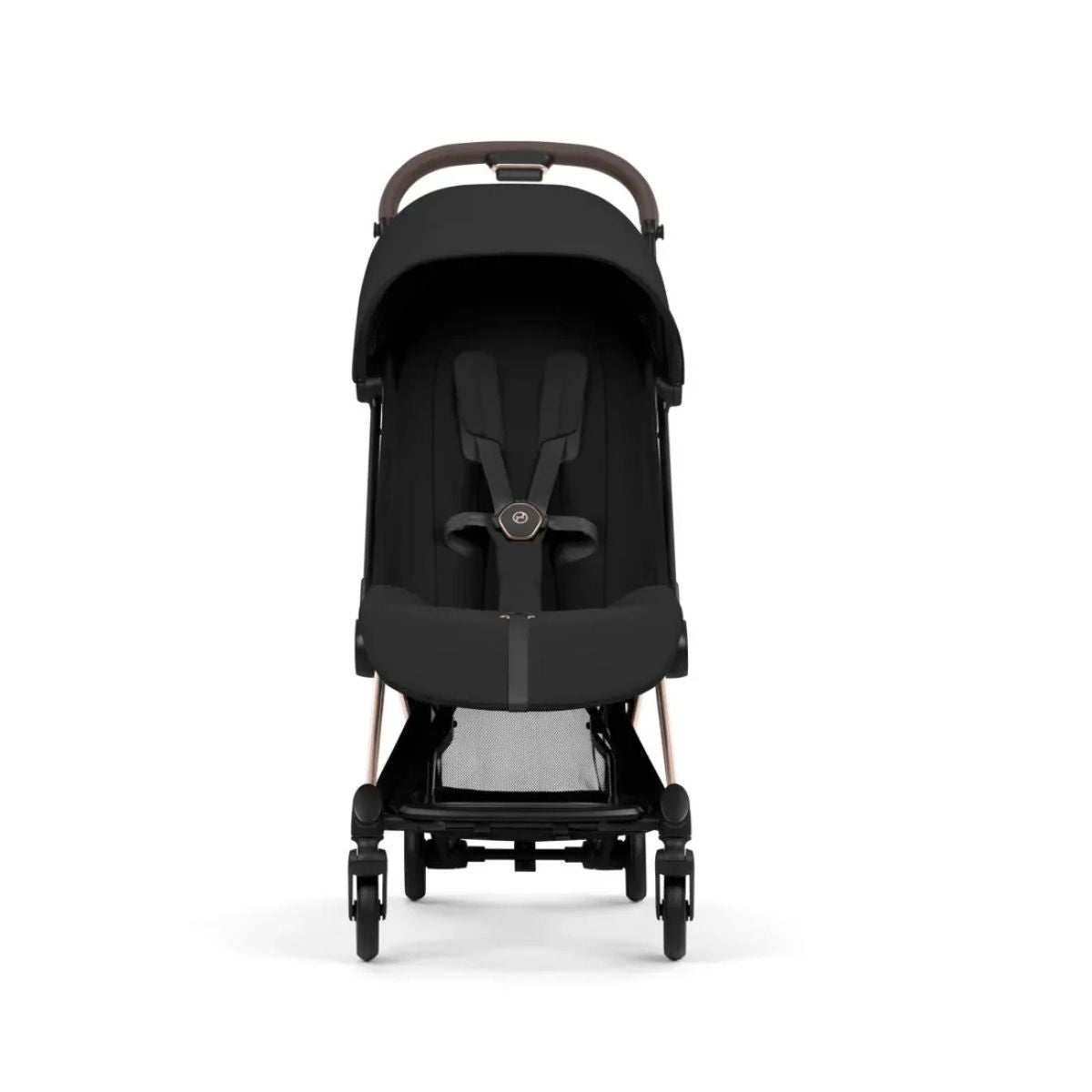 Cybex Coya Stroller (2026) - Style Collection - Rose Gold Frame / Sepia Black Lux Seat on Luna Baby Store Miami