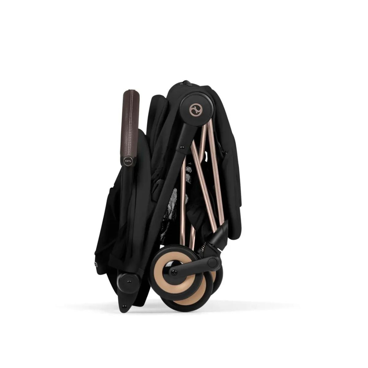 Cybex Coya Stroller (2026) - Style Collection - Rose Gold Frame / Sepia Black Lux Seat on Luna Baby Store Miami