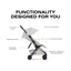 Cybex Coya Stroller (2026) - Style Collection - Matte Black Frame / City Grey Lux Seat on Luna Baby Store Miami