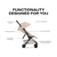 Cybex Coya Stroller (2026) - Style Collection - Matte Black Frame / Cozy Beige Lux Seat on Luna Baby Store Miami