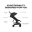 Cybex Coya Stroller (2026) - Style Collection - Matte Black Frame / Sepia Black Lux Seat on Luna Baby Store Miami