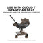 Cybex Coya Stroller (2026) - Style Collection - Rose Gold Frame / Coconut Brown Lux Seat on Luna Baby Store Miami