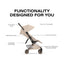 Cybex Coya Stroller (2026) - Style Collection - Rose Gold Frame / Cozy Beige Lux Seat on Luna Baby Store Miami