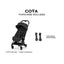 Cybex Coya Stroller (2026) - Style Collection - Matte Black Frame / Sepia Black Lux Seat on Luna Baby Store Miami