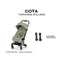 Cybex Coya Stroller (2026) - Style Collection - Rose Gold Frame / Sage Green Lux Seat on Luna Baby Store Miami