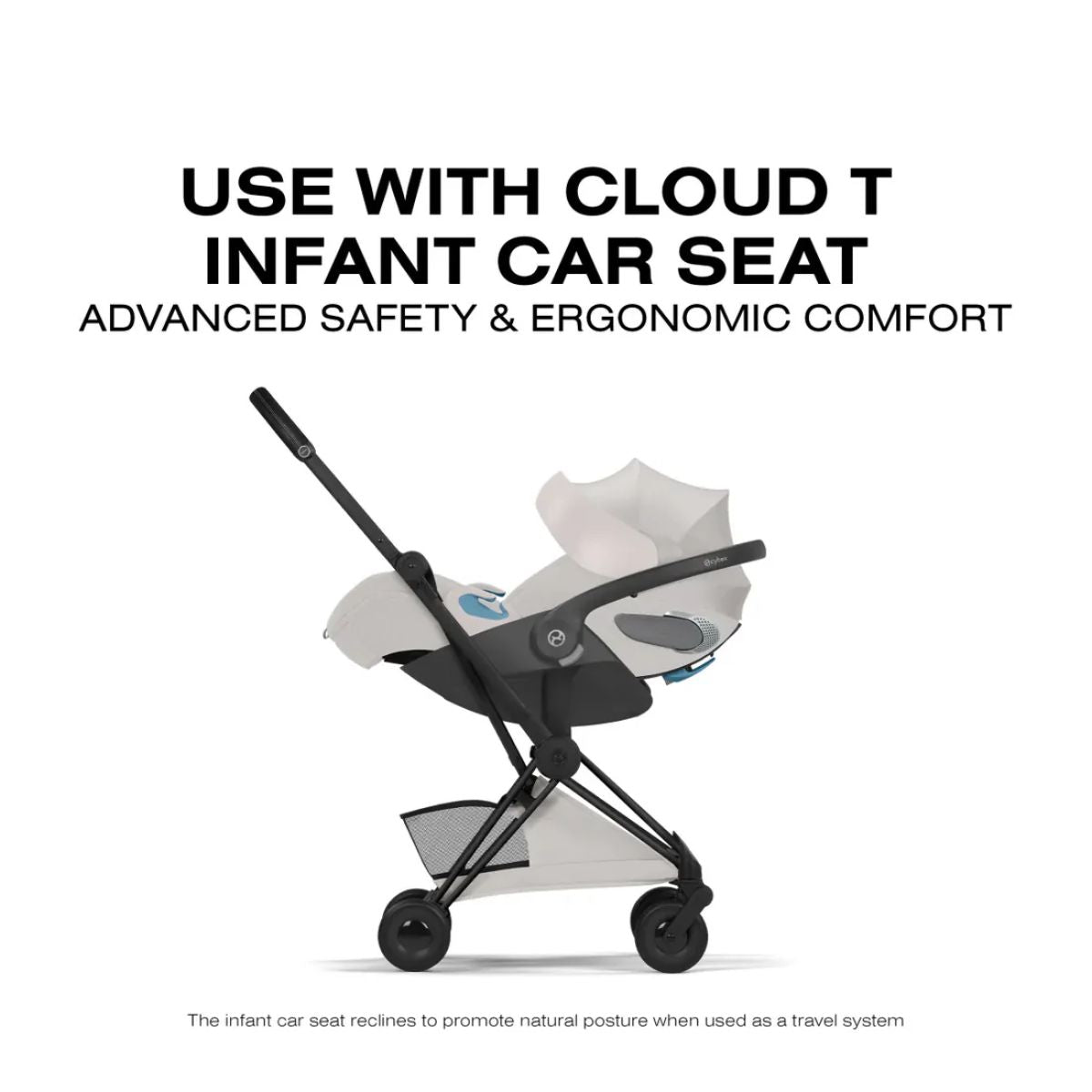 Cybex Coya Stroller (2026) - Style Collection - Matte Black Frame / City Grey Lux Seat