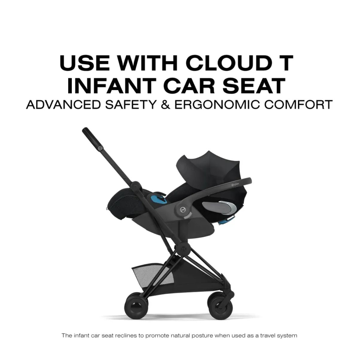 Cybex Coya Stroller (2026) - Style Collection - Matte Black Frame / Sepia Black Lux Seat on Luna Baby Store Miami