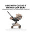 Cybex Coya Stroller (2026) - Style Collection - Rose Gold Frame / Cozy Beige Lux Seat on Luna Baby Store Miami