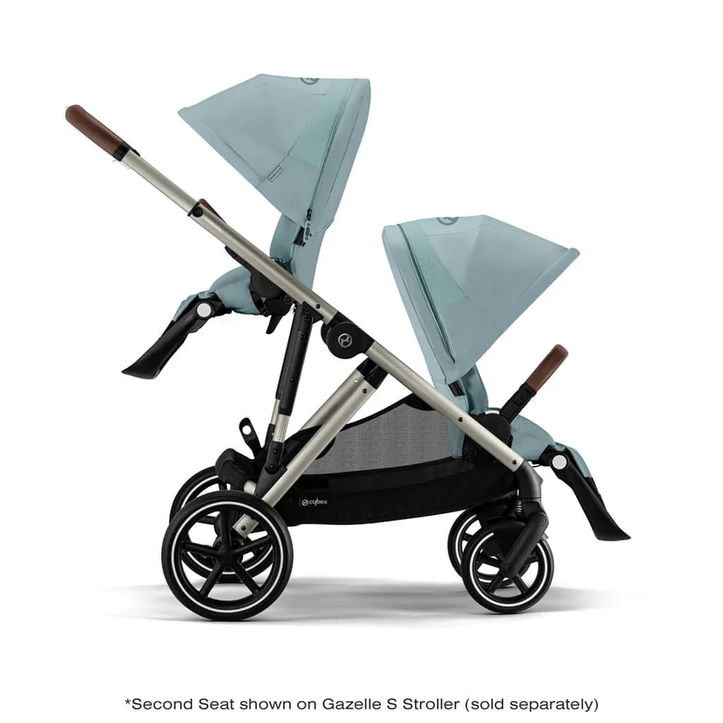 Cybex Gazelle S 2 Second Seat - Sky Blue/Bumper Brown - Transforms Your Stroller for Two