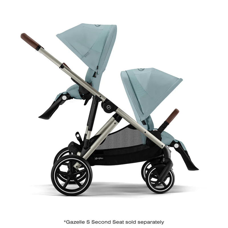 Cybex Gazelle S 2 Stroller - Taupe Frame/Sky Blue Seat