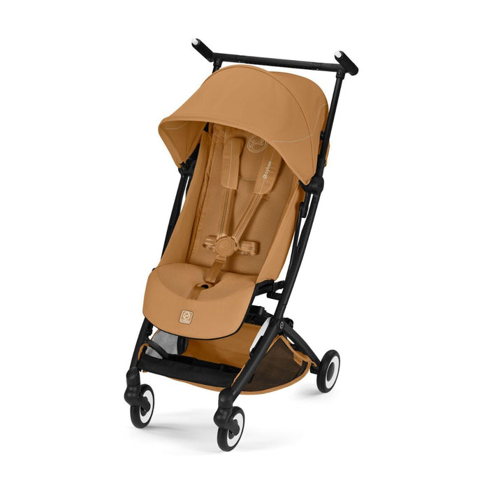 Cybex Libelle Ultra Compact Stroller - Black Frame/Cinnamon Yellow