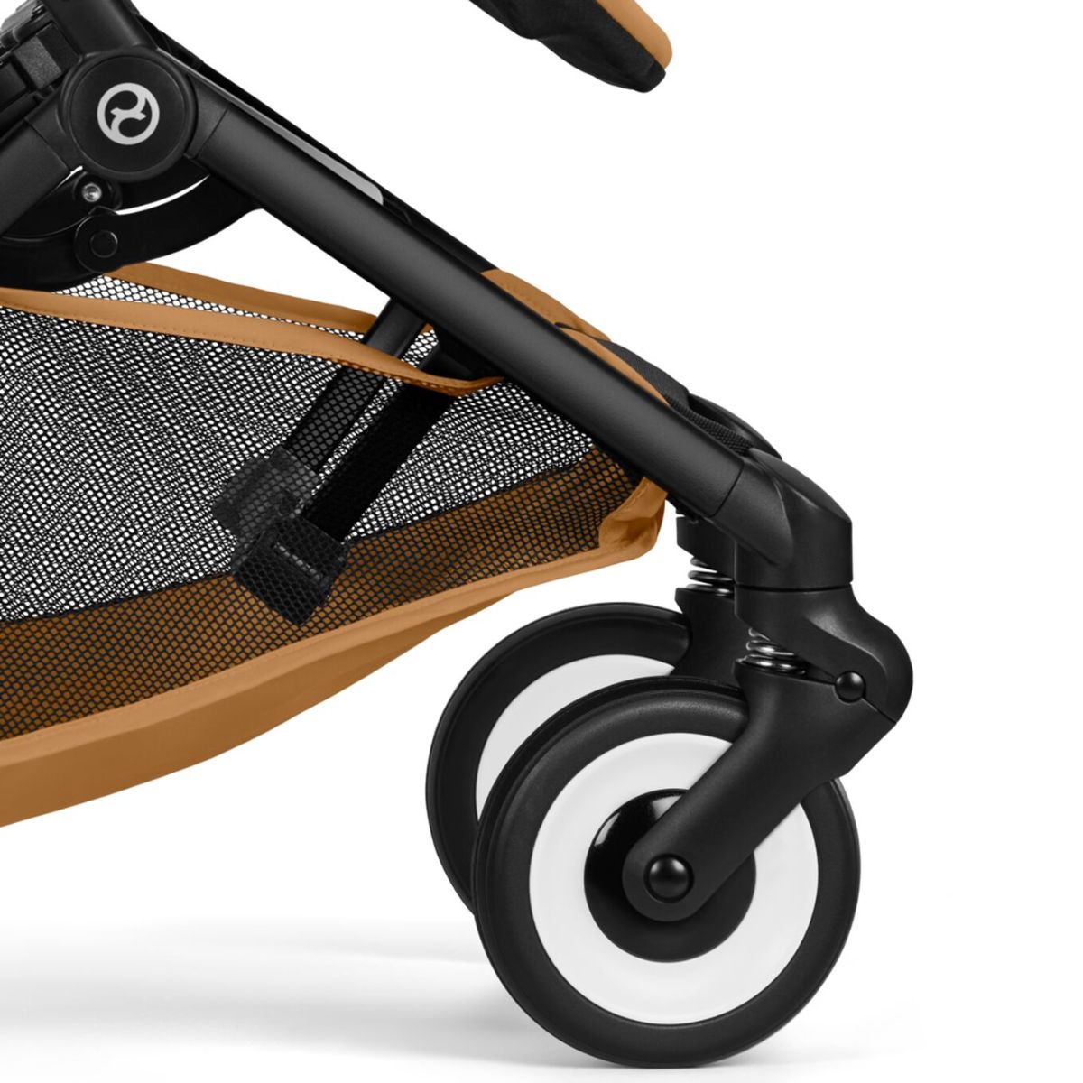 Cybex Libelle Ultra Compact Stroller - Black Frame/Cinnamon Yellow
