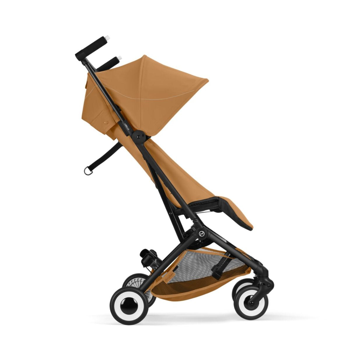 Cybex Libelle Ultra Compact Stroller - Black Frame/Cinnamon Yellow on Luna Baby Store Miami