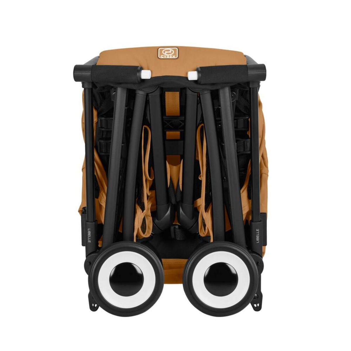 Cybex Libelle Ultra Compact Stroller - Black Frame/Cinnamon Yellow on Luna Baby Store Miami