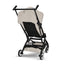 Cybex Libelle Ultra Compact Stroller - Black Frame/Dune Grey on Luna Baby Store Miami