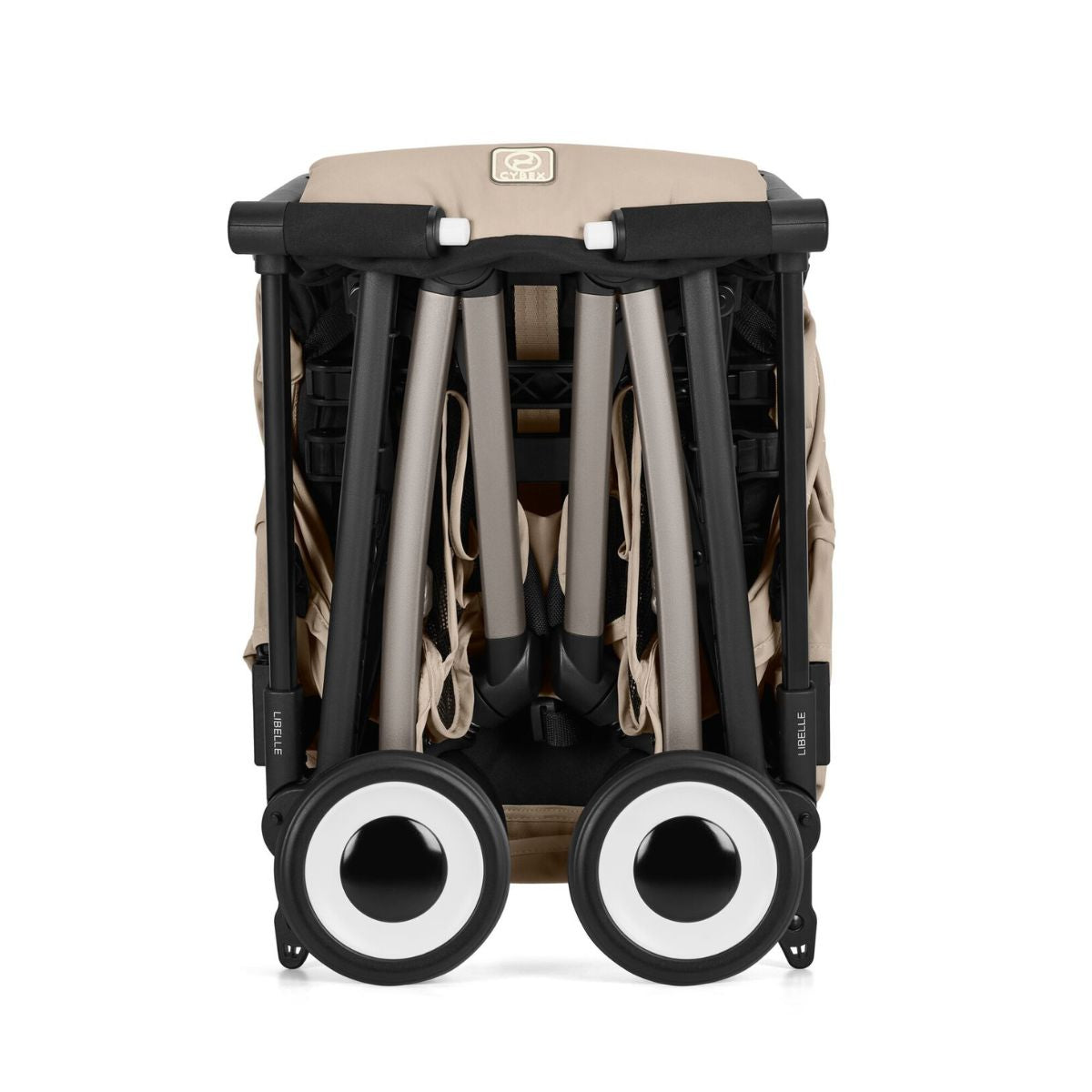 Cybex Libelle Ultra Compact Stroller - Taupe Frame/Almond Beige on Luna Baby Store Miami
