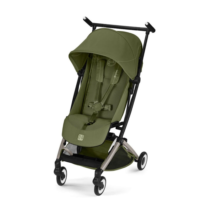 Cybex Libelle Ultra Compact Stroller - Taupe Frame/Moss Green