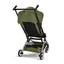 Cybex Libelle Ultra Compact Stroller - Taupe Frame/Moss Green on Luna Baby Store Miami