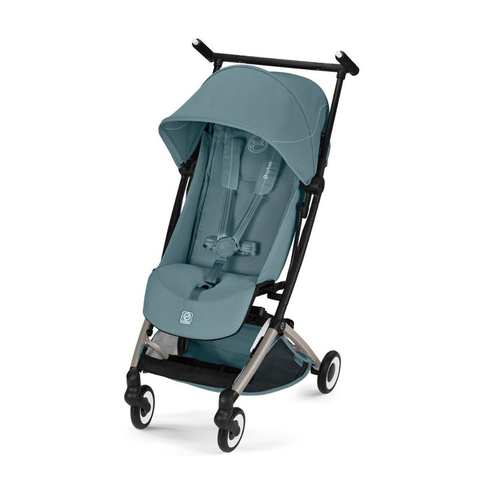 Cybex Libelle Ultra Compact Stroller - Taupe Frame/Stormy Blue