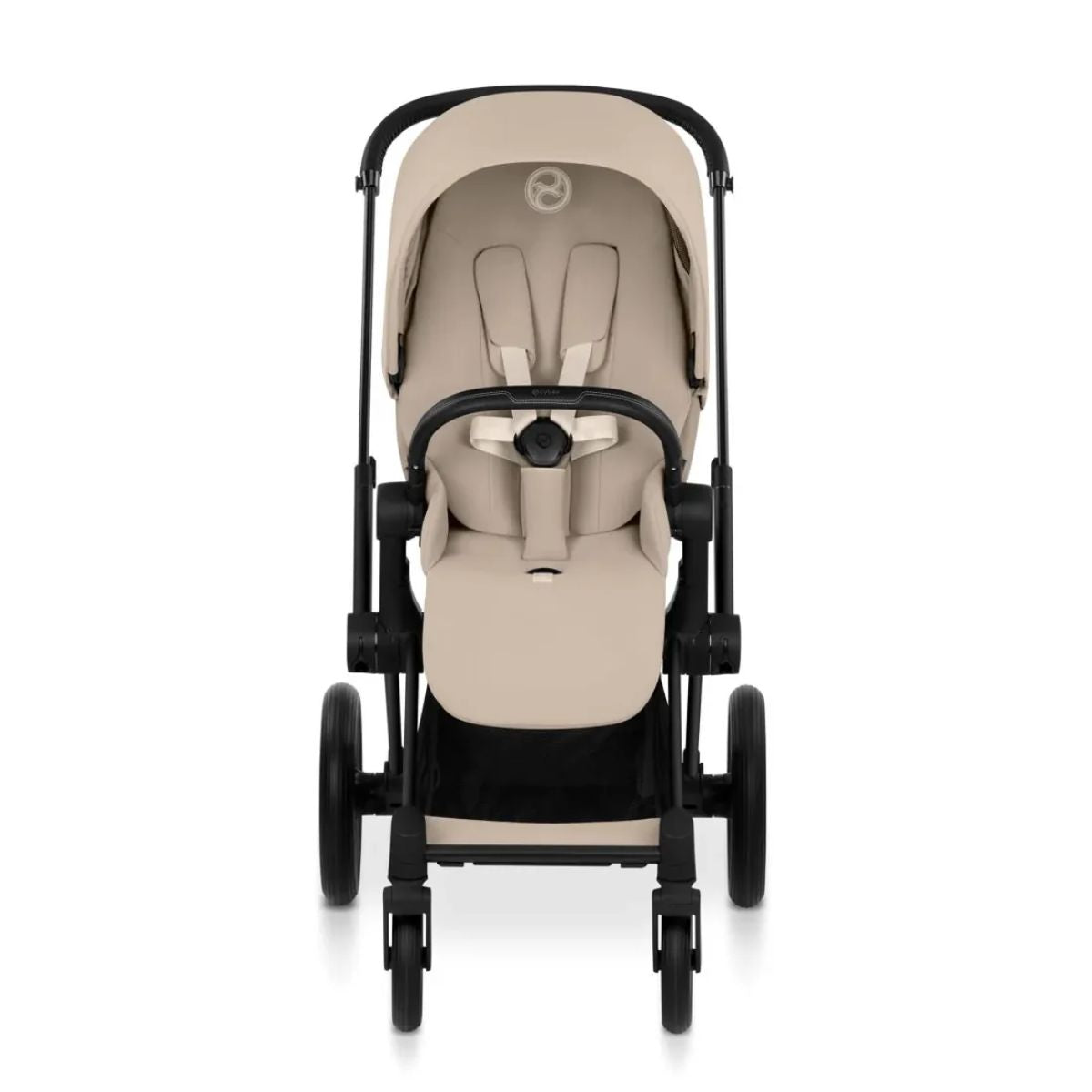 Cybex Priam Stroller (2026) - Matte Black Frame / Cozy Beige Lux Seat