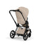 Cybex Priam Stroller (2026) - Matte Black Frame / Cozy Beige Lux Seat on Luna Baby Store Miami