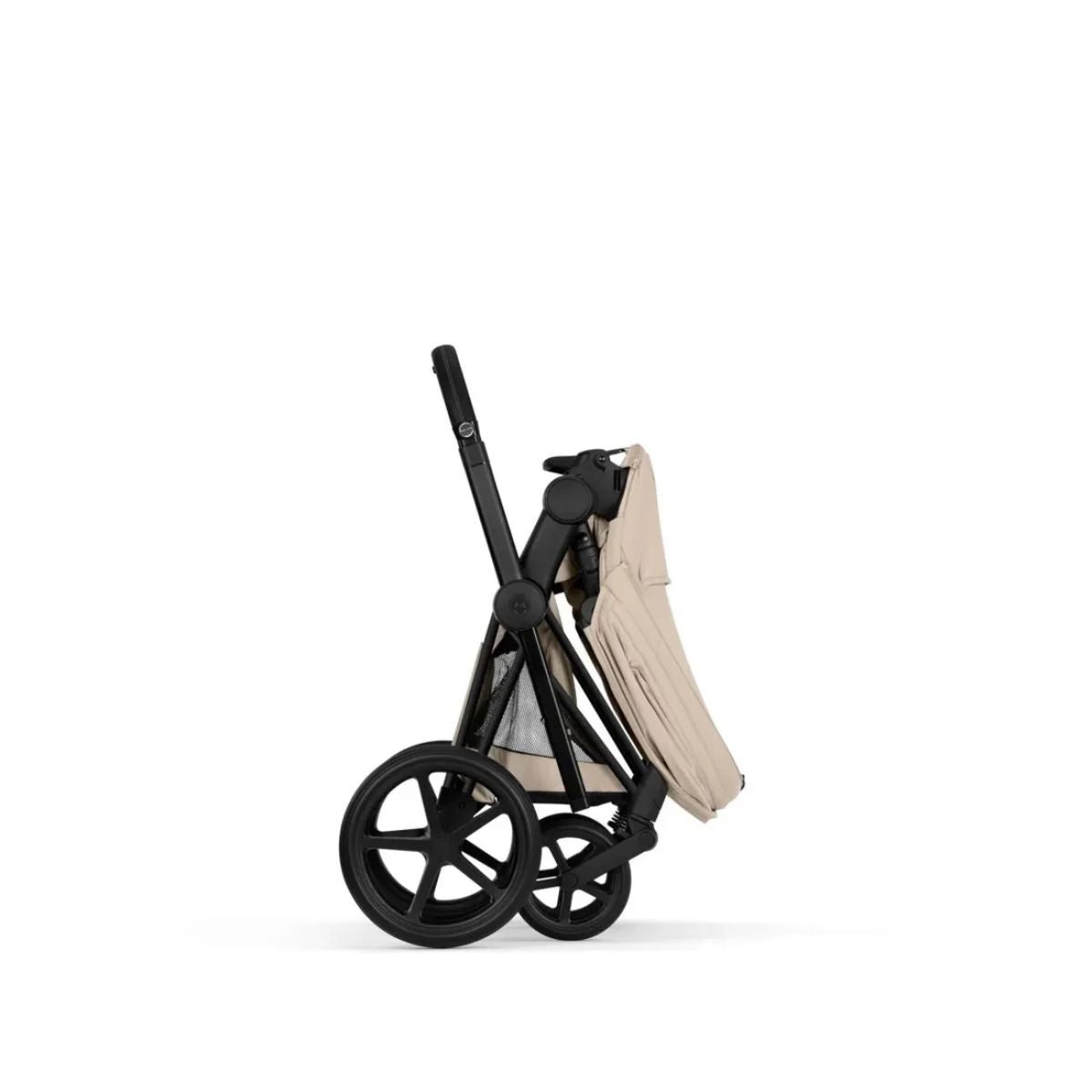 Cybex Priam Stroller (2026) - Matte Black Frame / Cozy Beige Lux Seat on Luna Baby Store Miami