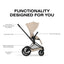 Cybex Priam Stroller (2026) - Matte Black Frame / Cozy Beige Lux Seat on Luna Baby Store Miami