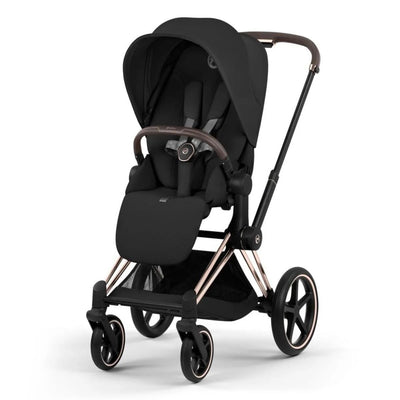 Cybex Priam Stroller (2026) - Rose Gold Frame / Sepia Black Lux Seat