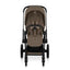 Cybex Priam Stroller Comfort Collection - Matte Black Frame / Coconut Brown Lux Seat on Luna Baby Store Miami
