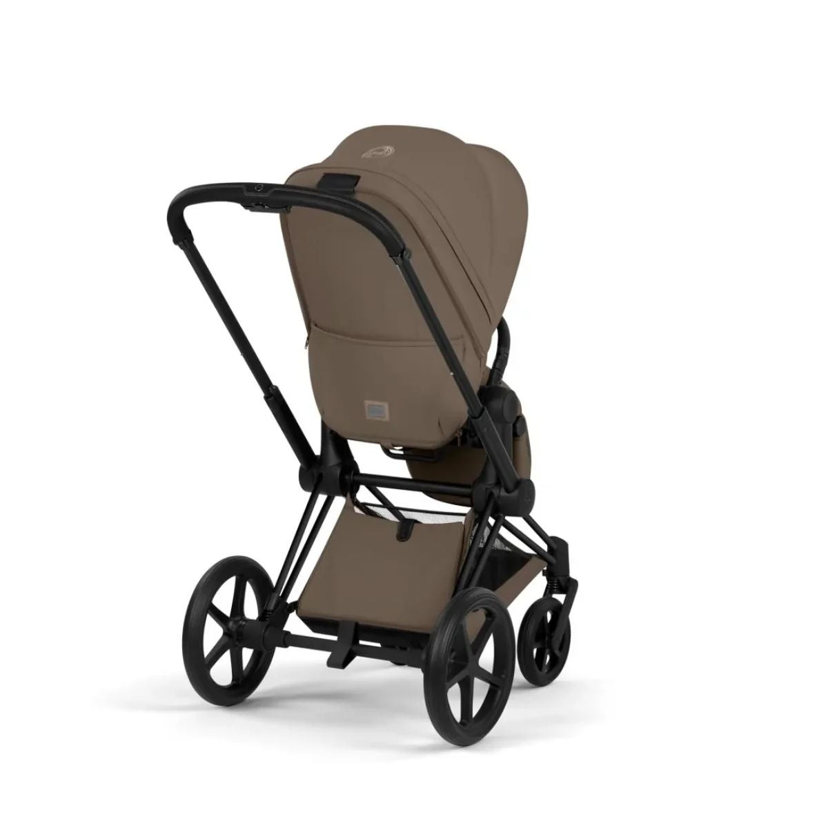 Cybex Priam Stroller Comfort Collection - Matte Black Frame / Coconut Brown Lux Seat