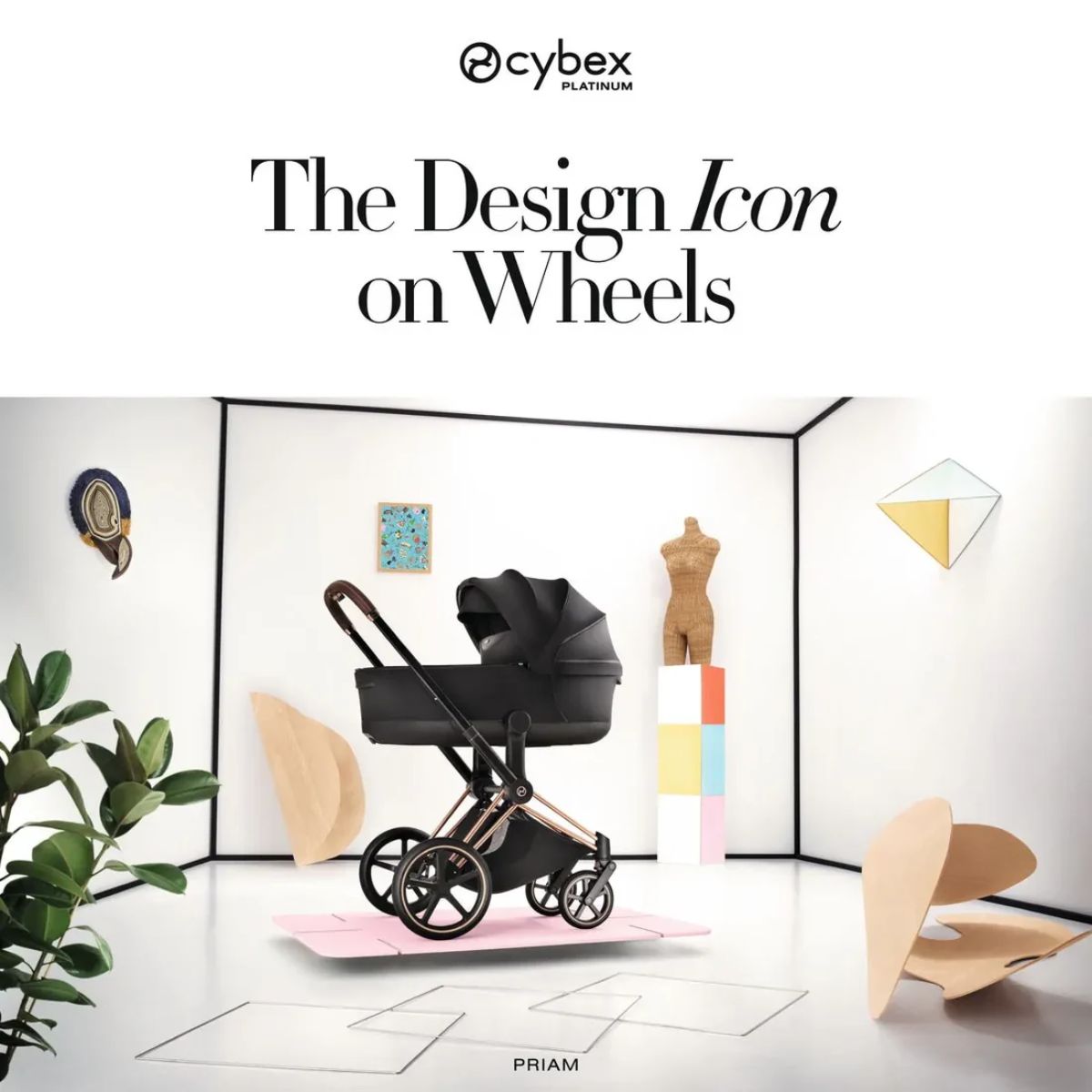 Cybex Priam Stroller Comfort Collection - Matte Black Frame / Coconut Brown Lux Seat on Luna Baby Store Miami