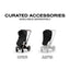 Cybex E-Priam 2 Stroller - Black Frame/Sepia Black Seat Pack on Luna Baby Store Miami