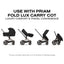Cybex E-Priam 2 Stroller - Black Frame/Sepia Black Seat Pack on Luna Baby Store Miami