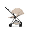 Cybex Mios Stroller - Matte Black Frame/Cozy Beige Lux Seat on Luna Baby Store Miami